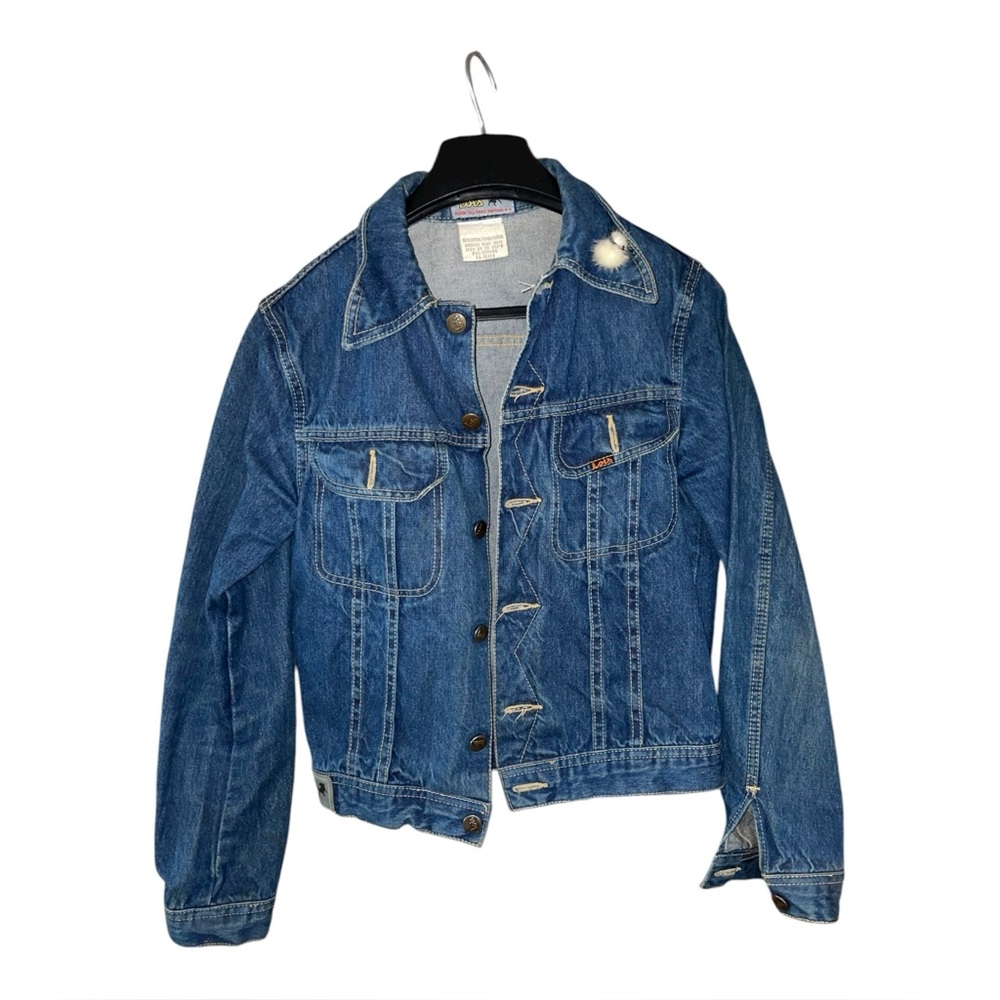 Vintage Unisex Lois Jean Blue Denim Jacket Made in Spain Size 44 / X-Small
